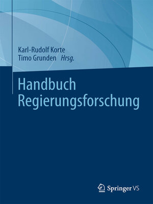 cover image of Handbuch Regierungsforschung